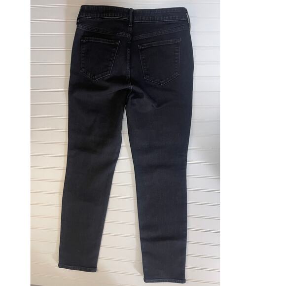 Old Navy High Rise Straight Jeans Denim Black Size Womens 10 - Picture 3 of 9